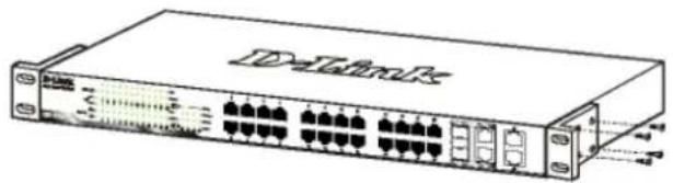 D-LINK DES-1210-52 - ラックに設置するとき - 1