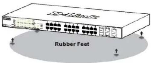 D-LINK DES-1210-52 - Installazione su un ripiano o una scrivania - 1