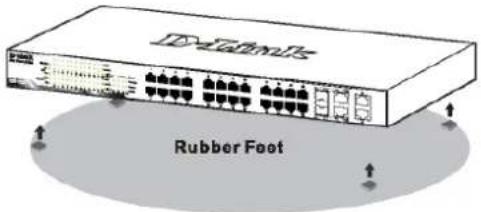 D-LINK DES-1210-52 - Установка на стол или поверхность - 1