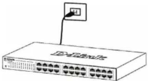 D-LINK DGS-1100-05PD - Étape 3 : raccordement au secteur - 1