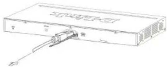 D-LINK DGS-1510-28XMP - Установка стяжки для закрепления кабеля питания - 2