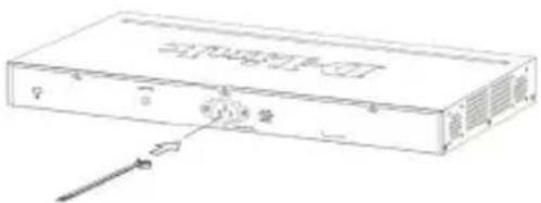 D-LINK DGS-1510-28XMP - Anbringen des Stromkabelhalters - 1