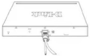 D-LINK DGS-1510-28XMP - Memasang klip pada kabel daya - 4