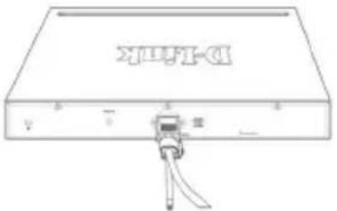 D-LINK DGS-1510-28XMP - Installing Power Cord Clip - 5