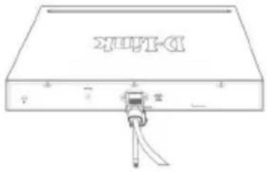 D-LINK DGS-1510-28XMP - Installazione della clip per il cavo di alimentazione - 5