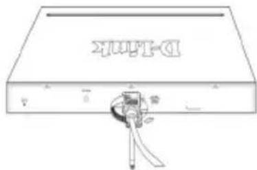 D-LINK DGS-1510-28XMP - Installing Power Cord Clip - 4