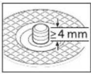 BOSCH GWS 18V-11 S Professional - Slip-/kapningsskiva med diameter 115 mm/125 mm - 3