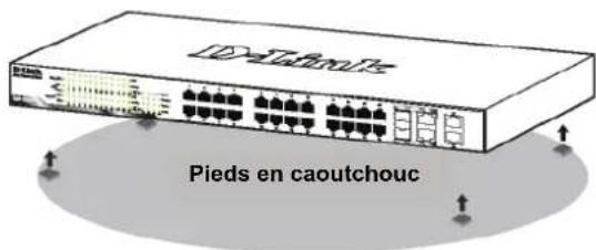 D-LINK DGS-1210-20 - Installation sur un bureau ou sur une étagère - 1