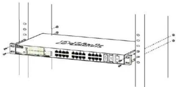 D-LINK DGS-1210-20 - Установка в стойку - 2