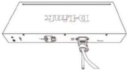 D-LINK DXS-1210-12SC - Installation du dispositif de retenue du cordon d'alimentation - 5