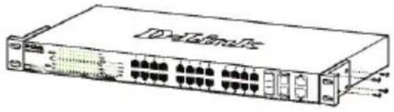 D-LINK DXS-1210-12SC - 將束帶環繞電源線與固定帶。 - 2
