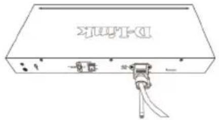 D-LINK DXS-1210-12SC - Установка фиксатора для кабеля питания - 5