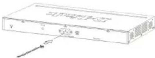 D-LINK DGS-1510-52XMP - 电源线固定扎带安装 - 1