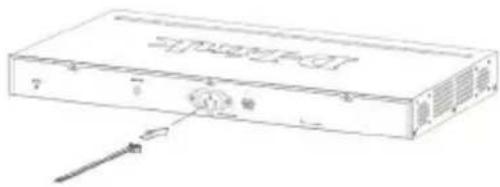D-LINK DGS-1510-52XMP - 電源拔防止克の設置 - 1
