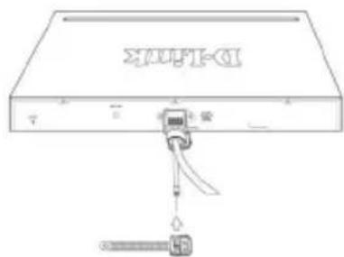 D-LINK DGS-1510-52XMP - Installation de l'attache du cordon d'alimentation - 3