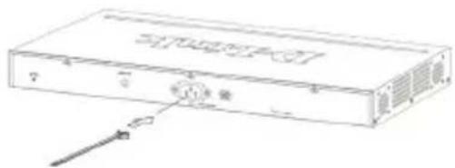 D-LINK DGS-1510-52XMP - 安裝電源線夾 - 1