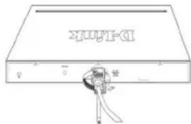 D-LINK DGS-1510-52XMP - Anbringen des Stromkabelhalters - 4