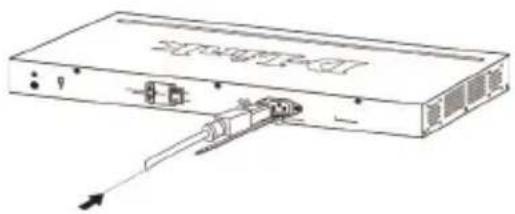 D-LINK DXS-1210-10TS - Установка фиксатора для кабеля питания - 2