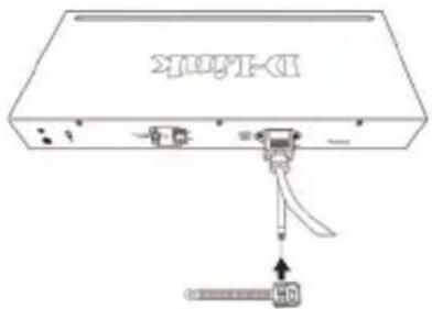 D-LINK DGS-1100-26MP - Installing Power Cord Retainer - 3