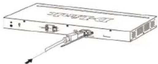 D-LINK DGS-1100-26MP - Installing Power Cord Retainer - 2