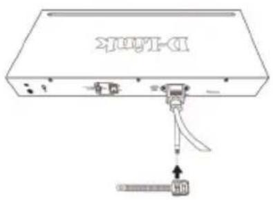 D-LINK DGS-1210-52 - 電源抜け防止クリップの設置 - 3