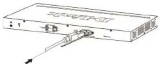 D-LINK DGS-1210-52 - Installing Power Cord Clip - 2