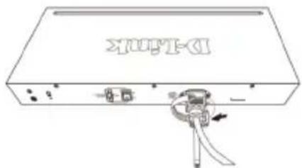 D-LINK DGS-1210-52 - Installing Power Cord Clip - 4