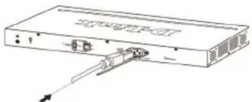 D-LINK DGS-1210-52 - Installation de l'attache du cordon d'alimentation - 2