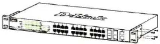 D-LINK DGS-1210-52 - 安裝電源線夾 - 2