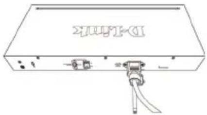 D-LINK DGS-1210-52 - 將固定帶與電源線固定住 - 1