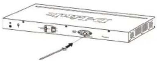 D-LINK DGS-1210-52 - 安裝電源線夾 - 1
