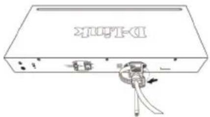 D-LINK DGS-1210-52 - 電源抜け防止クリップの設置 - 4