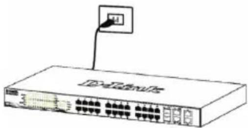 D-LINK DGS-1210-52 - Étape 3 : raccordement au secteur - 1