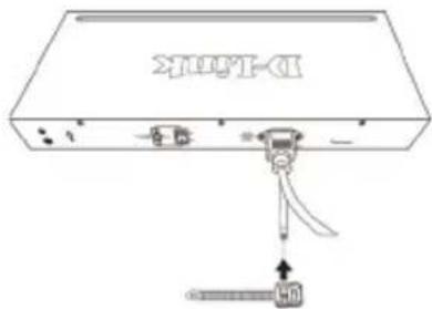 D-LINK DGS-1210-52 - Installation de l'attache du cordon d'alimentation - 3