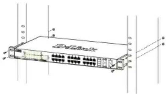 D-LINK DGS-1210-52 - Memasang klip pada kabel daya - 6