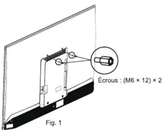 HISENSE 65E79NQ - Installation du support de fixation murale - 1