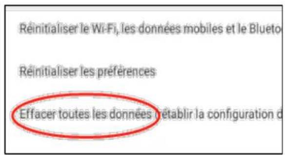 LOGICOM Tab Stand Pro 2 - Réinitialisation de la tablette par le menu paramètre : - 3