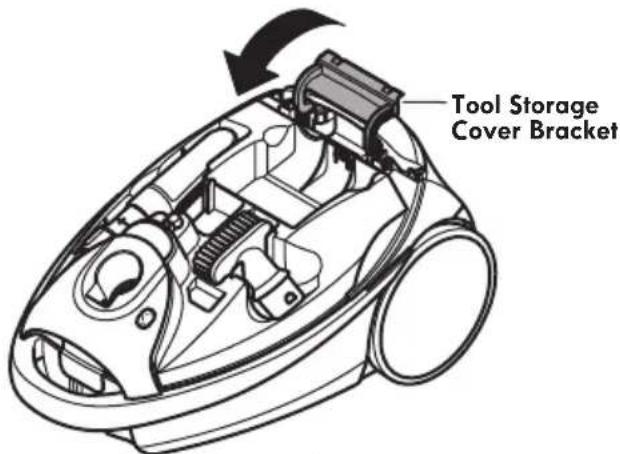 KENMORE BC7005 - TO REINSTALL TOOL STORAGE COVER: - 1