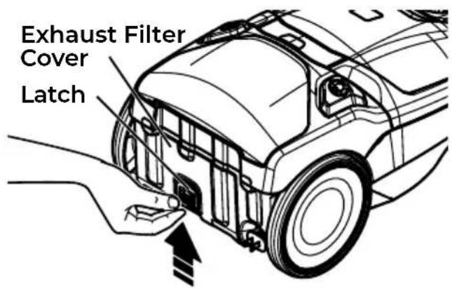 Exhaust Filter Cover Latch