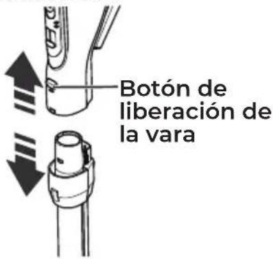 Botón de liberación de la vara