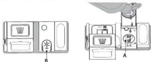 WHIRLPOOL WFO 3T242 P - REMLIR LE DISTRIBUTEUR DE LIQUIDE DE RINÇAGE - 1