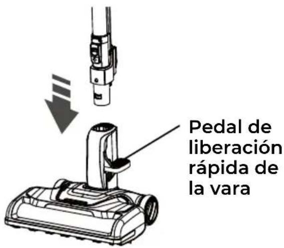 Pedal de liberación rápida de la vara