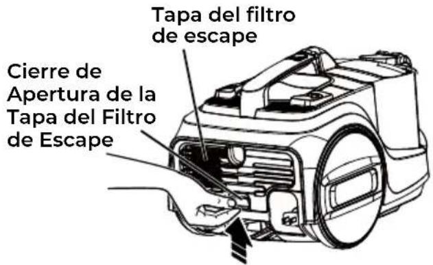 Tapa del filtro de escape Cierre de Apertura de la Tapa del Filtro de Escape