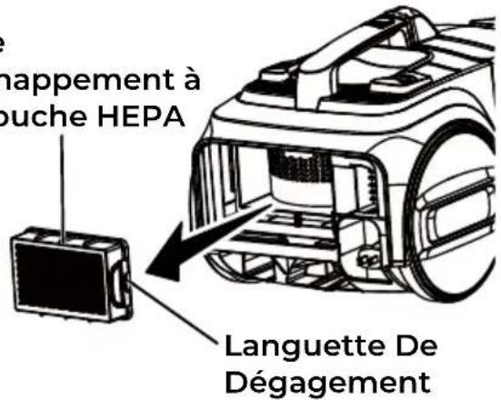 KENMORE DC5070 - REPLACEMENT DU FILTRE D'ÉCHAPPEMENT À CARTOUCHE HEPA - 2