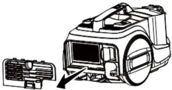 KENMORE DC5070 - REPLACEMENT DU FILTRE D'ÉCHAPPEMENT À CARTOUCHE HEPA - 1