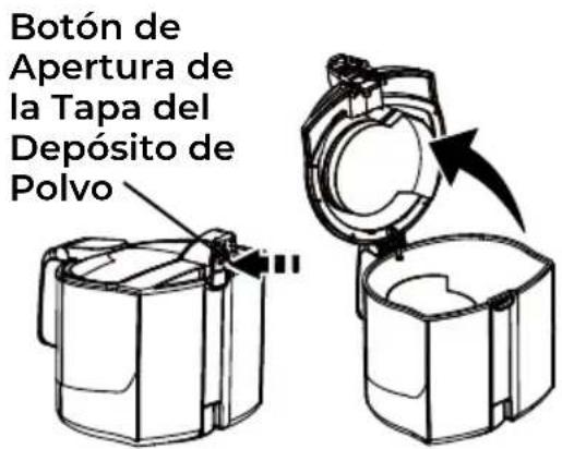 Botón de Apertura de la Tapa del Depósito de Polvo