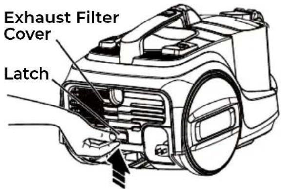 Exhaust Filter Cover Latch