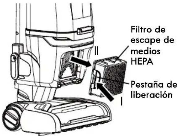 KENMORE DU4399 - LIMPIEZA DEL FILTRO DE ESCAPE DE MEDIOS HEPA - 2