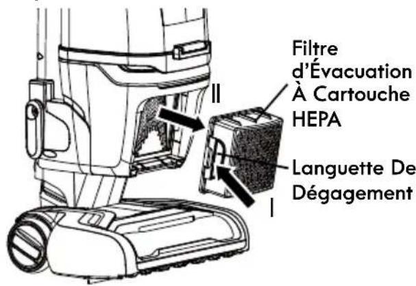 KENMORE DU4399 - NETTOYAGE DU FILTRE D'ÉVACUATION À CARTOUCHE HEPA - 2