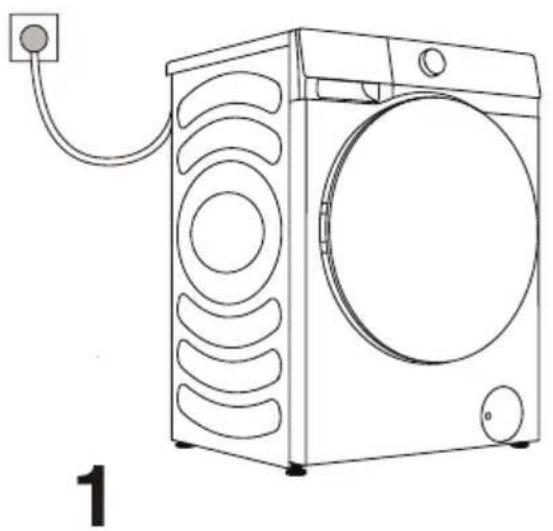 GORENJE WD2PA964ADW - MISE EN MARCHE DU LAVE-LINGE SÉCHANT - 1